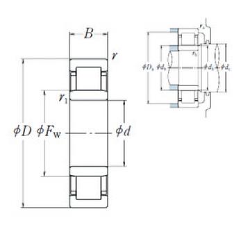 Original SKF Cylindrical Roller Bearings NU 214 EM NSK