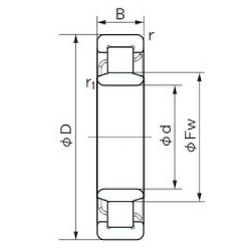 Original SKF Cylindrical Roller Bearings NU 1007 NACHI