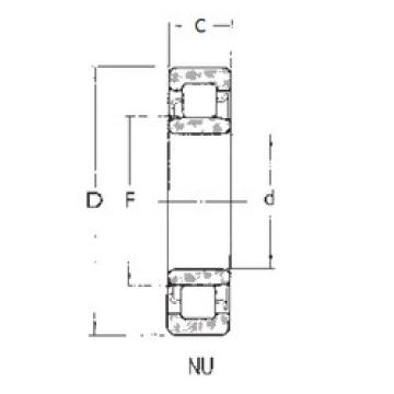 Original SKF Cylindrical Roller Bearings NU1007 FBJ