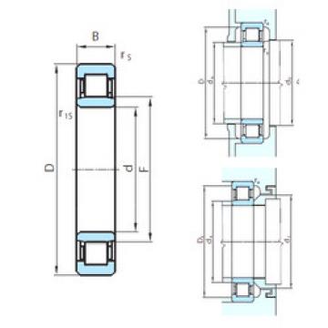 Original SKF Cylindrical Roller Bearings NU1044 PSL