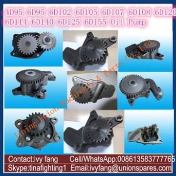 S6D125E Oil Pump 6151-51-1002 for Komatsu Excavator PC300-6 PC300-7 PC300-8 PC400-6 PC400-7 PC400-8