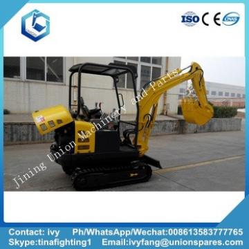 Chinese 1.5 ton 360 degree rotation crawler mini excavator for sale