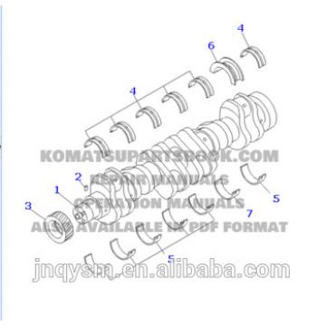 engine metal assy 6754-22-8310 for 6D102E engine parts