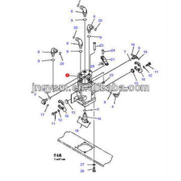 swivel joint pc200-8 excavator part