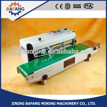 Continuous plastic bag sealing machine date code heat shrinking sealer