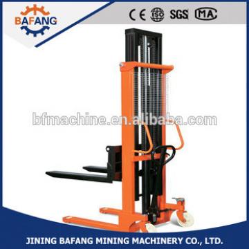 1.6m lifting hydraulic hand operated mobile forklift
