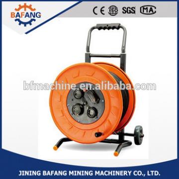 Mobile PVC cable reel with socket outlet