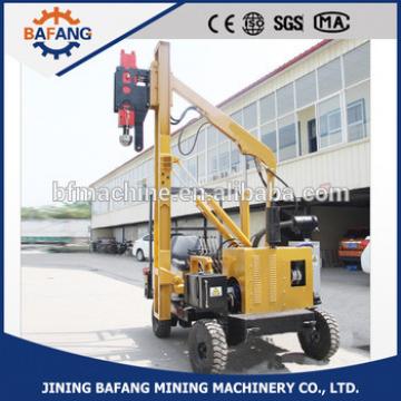 Highway Guardrail Hydraulic Pile Driver For Posts Installation