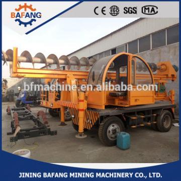 four wheel high efficiency tree planter machine /pile driving machine for sale