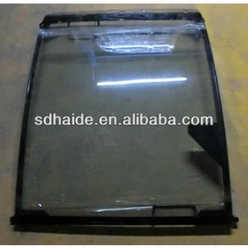 Excavator cab front window frame