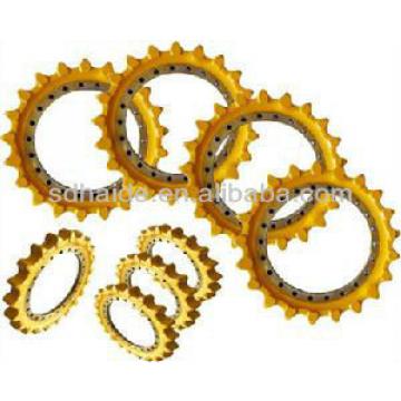 sprocket idler,segment group,split sprocket,PC60-7,PC75,PC90,PC100,PC120-6,PC150-6,PC200-2,PC200-7,PC220-6,PC240,PC300,PC350