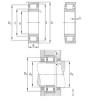 Original SKF Cylindrical Roller Bearings NU2256-E-M1 FAG