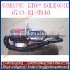 Excavator Parts 6743-81-9141 Stop Solenoid for Komatsu PC300-7 PC360-7 #1 small image