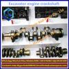 Crankshaft price,cylinder head 4JB1 4HE1 4KH1 6HK1 6UZ1 6BG1 6BD1 excavator engine spare parts #1 small image