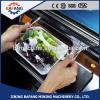 Efficient pvc cling film packing machine food tray film sealing machine