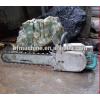 Electric powered handle diamond chain saw for cutting concrete and stone