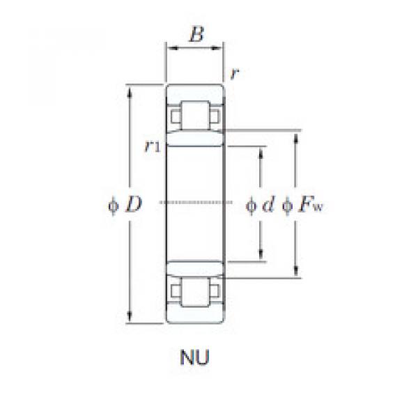 Original SKF Cylindrical Roller Bearings NU1007 KOYO #1 image