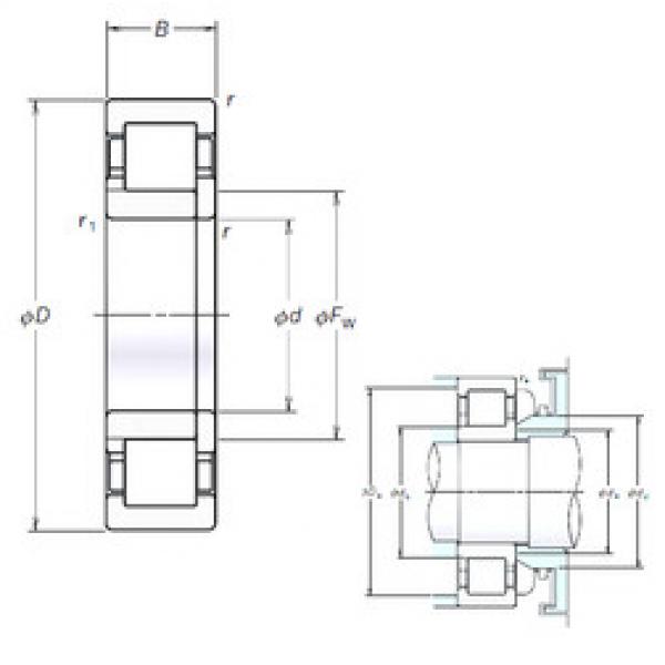 Original SKF Cylindrical Roller Bearings NUP206EM NSK #1 image