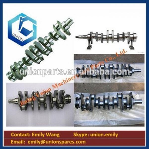 Forged steel Genuine Excavator parts engine parts 6D155 6127-31-1012 6127-31-1114 crankshaft made in China #1 image