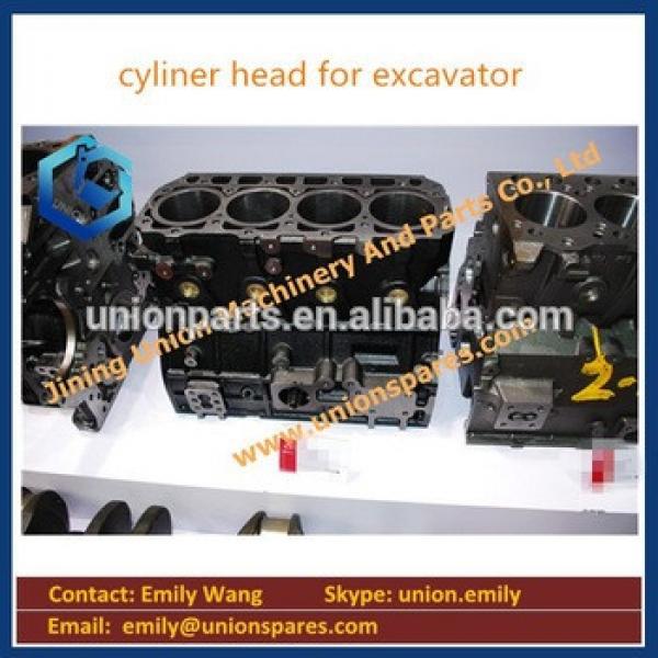 Top quality cylinder head for excavator 6D102 6735-21-1010 excavator engine cover #1 image