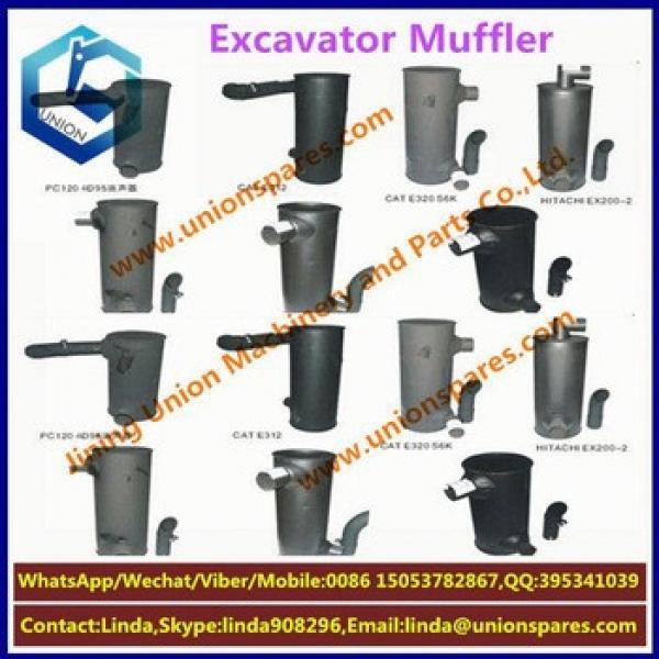 Factory price PC200-6 Exhaust muffler Excavator muffler Construction Machinery Parts Silencer #1 image