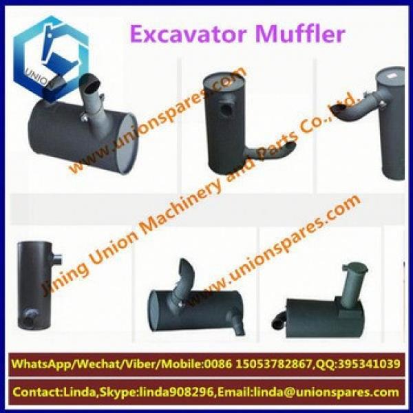 Factory price S220 Exhaust muffler Excavator muffler Construction Machinery Parts Silencer #1 image