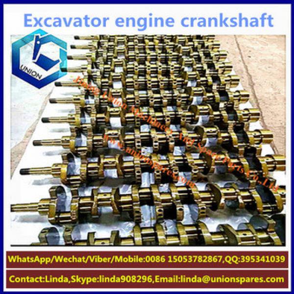 Crankshaft for mitsubishi excavator 4g63 aluminum forged steel diesel engine crankshaft MD187924/346022 #1 image