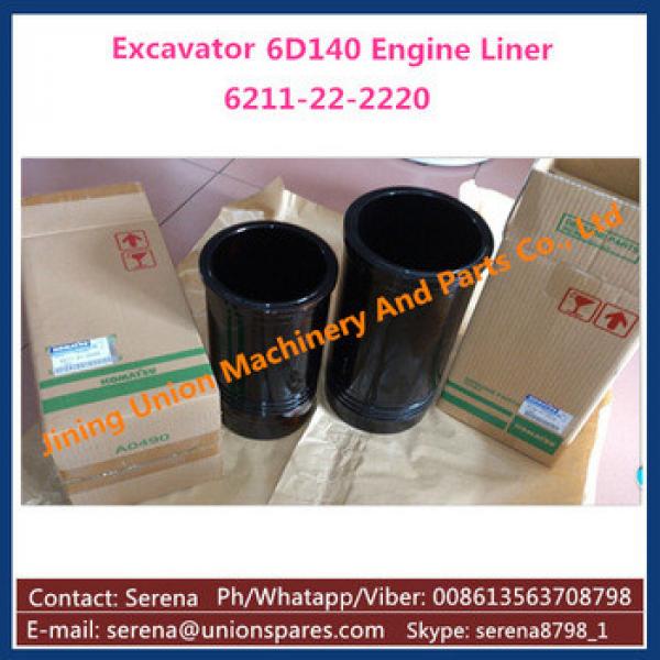 engine cylinder liner for Komatsu 6D140 6211-22-2220 #1 image