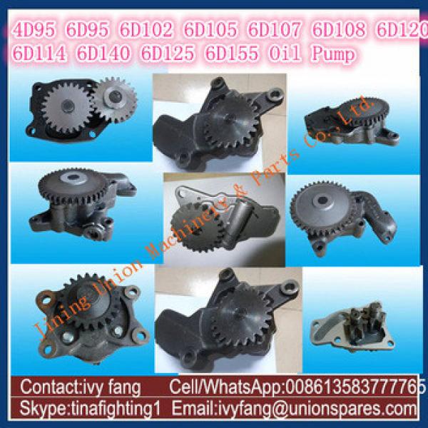 4D95 Oil Pump 6207-53-1200 for Komatsu Excavator PC300-6 PC300-7 PC300-8 PC400-6 PC400-7 PC400-8 #1 image