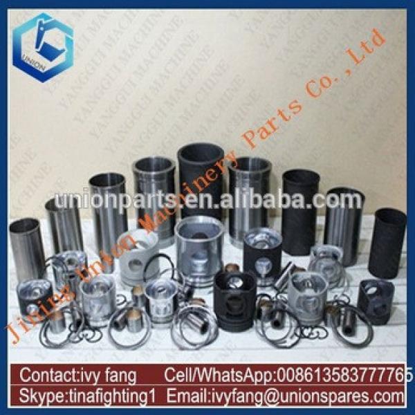 S6D105-1 Engine Cylinder Liner Kit Piston Piston Ring for Komatsu Excavator PC220-3 #1 image