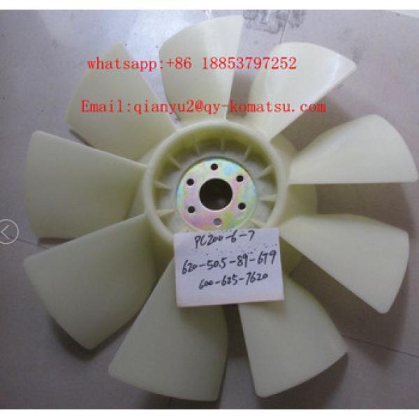 High quality excavator parts cooling fan 600-625-7620 for model pc200-6/pc200-7/pc200-8 #1 image