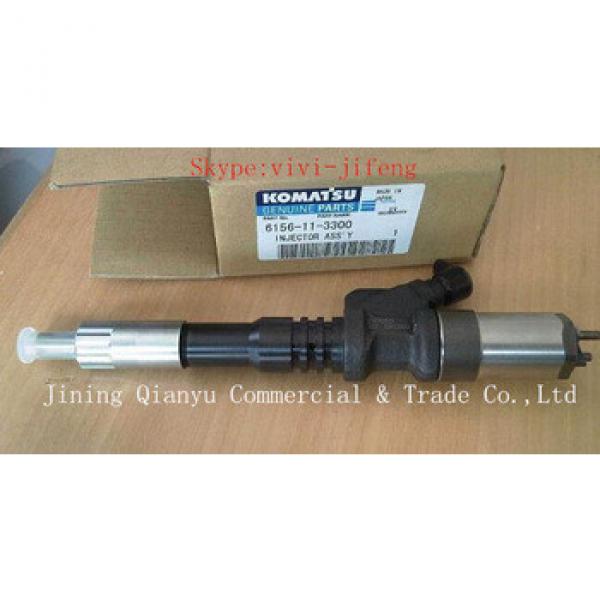 Excavator injector assy 6156-11-3300 fuel injector for D85PX-15 D65WX-15 GH320-3 #1 image