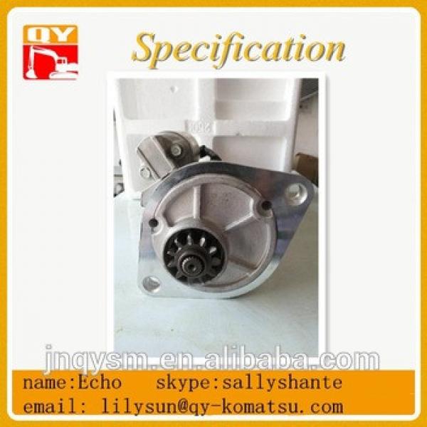 Genuine 6D34 engine starter motor for SK200-6 excavator #1 image