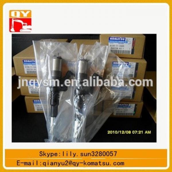 6D125 engine parts 6156-11-3300 injector assy for pc450-7 excavator #1 image