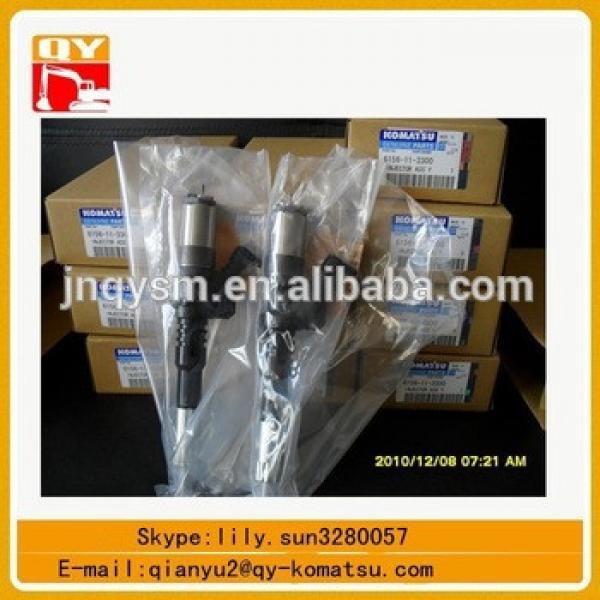 6D125 engine injector 6156-11-3300 for excavator spare parts #1 image