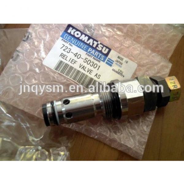 high quality excavator spare parts PC300-6 723-40-50301 relief valve #1 image