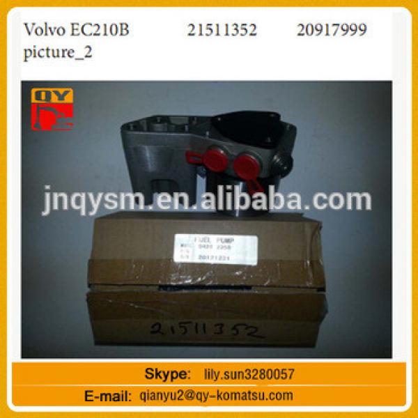 OEM price EC210B fuel pump 20917999 engine hydraulic parts for excavator #1 image