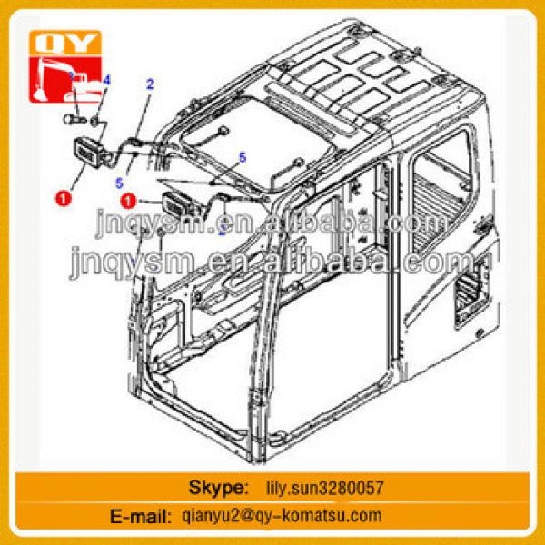 Original cheap excavator drive cabin spare parts for PC200 PC300 #1 image