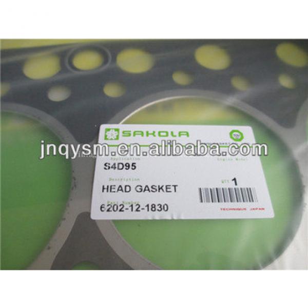 6202-12-1830 Excavator S4D95 head gasket for engine cylinder #1 image