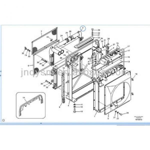 Air Cooler for 14505730 For EC210B excavator spare parts #1 image