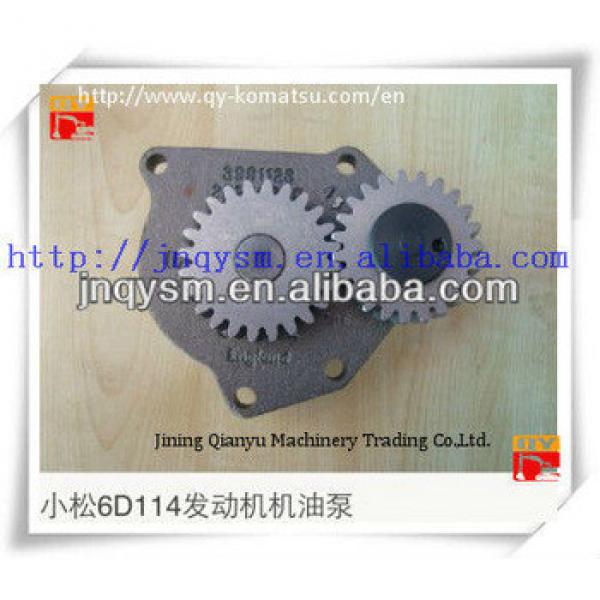 6D114 engine oil pump,excavator engine 6D114 oil pump #1 image