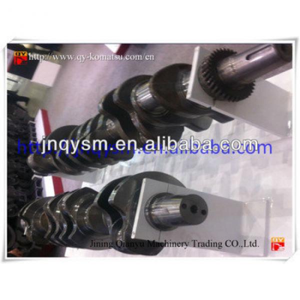 excavator engine crankshaft 6d125 engine crankshaft for pc400,6d108 forged steel crankshaft #1 image