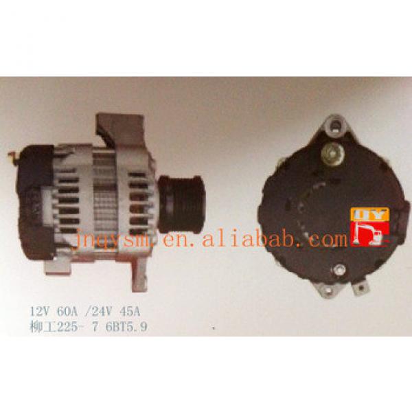255-7 6BT5.9 engine starter alternator used for 12V 60A/24V 45A, engine alternator alternator assembly #1 image