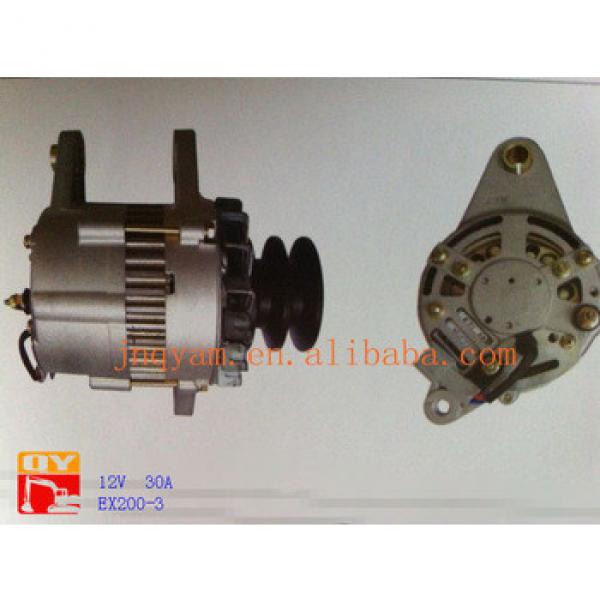 engine starter alternator used for EX200-3 12V 30A, engine alternator alternator assembly #1 image