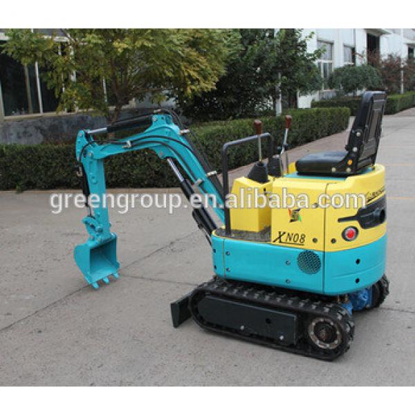 0.8 tons mini excavator XN08, small mini hook excavator,hydraulic hammer mini excavator #1 image