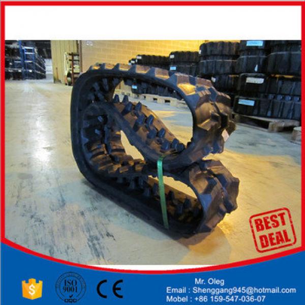 hyundai rubber track,Robex 55-3,R55,Robex 60,R80-7,R170LC-5,R205,ROBEX130,ROBEX 140,400X72.5X76, #1 image