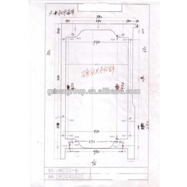 Excavator Cabin, excavator pc200-6 pc300-7 208-53-00272 cabin made in China,PC200-7 excavator cab ass&#39;y #1 image