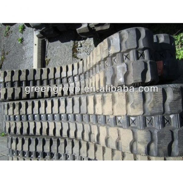 Kubota KX163 excavator rubber track:KX136,KX41,KX042,K035,KH014,KH90,KH101,KX71,KX91,KX101,KX161-2,KX040,KX045,KX151,KX160,KX61, #1 image