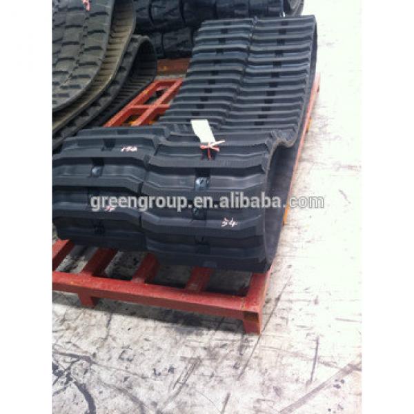 Dimensions 420x100x52 for O&amp;K excavator RH 1.45 rubber track, rubber track 420*100 for mini excavator #1 image