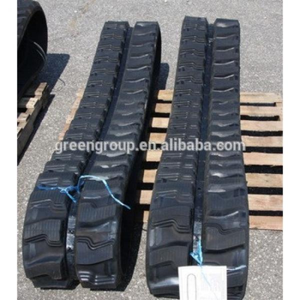 excavator tracked rubber block,excavator rubber pads,rubber track pad,excavator rubber track pad for Kobelco Volvo etc. #1 image